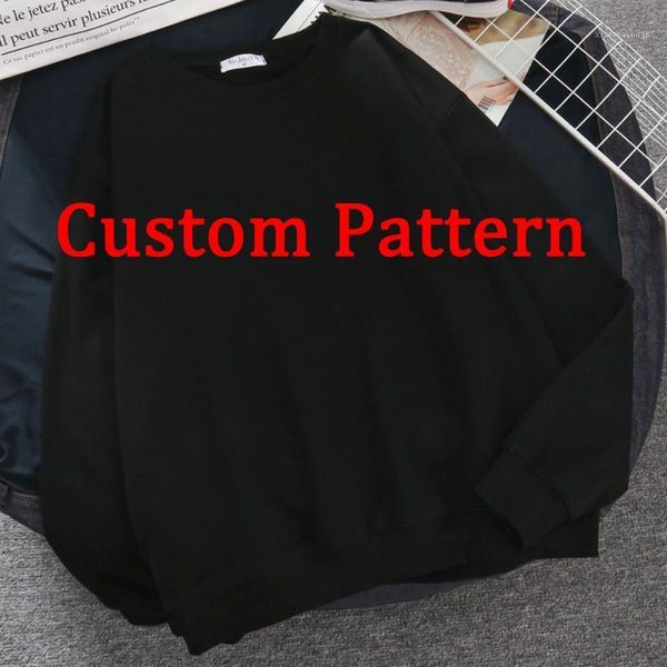 

men's hoodies & sweatshirts personalized fashion harajuku hip-hop diy printing custom oversized casual comfortable, Black