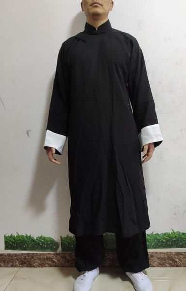

22colors cotton& linen ip man uniforms wudang tai chi clothing taoist kung fu robe martial arts suits customized, Gray