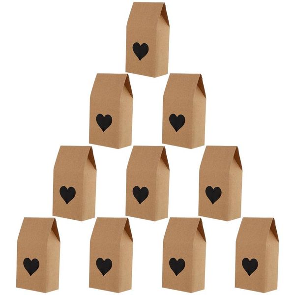 

gift wrap 25pcs baked snack boxes heart-shaped transparent opening container