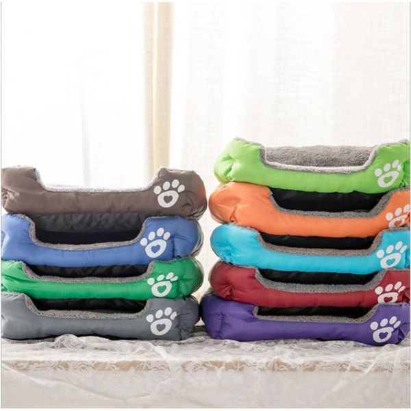 

candy color square footprint dog kennel pet mat cat supplies kennels & pens