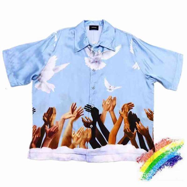 

t shirts blue shirt men women 1:1 fashion tees peace dove shirts, White;black