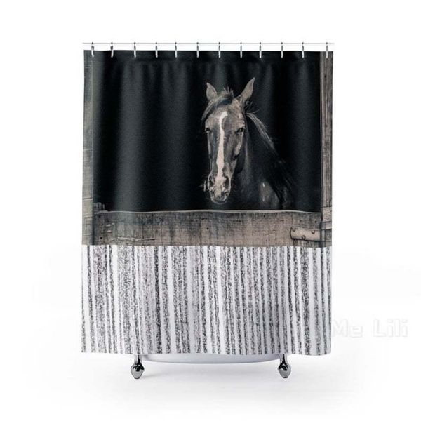 

shower curtains horse in stall curtain bathroom decoration