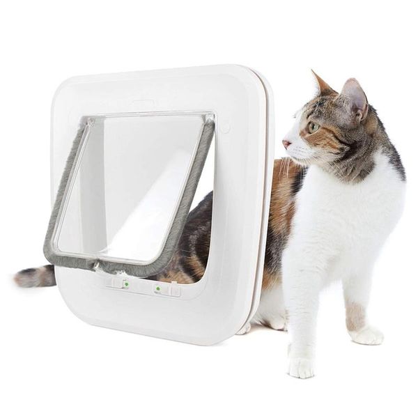 

dog houses & kennels accessories 4 way cat puppy lockable door for window/door