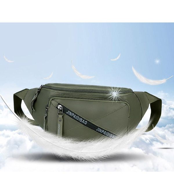 

waist bag for men casual chest waterproof travel belt pack solid color crossbody bags male fanny phone pouch