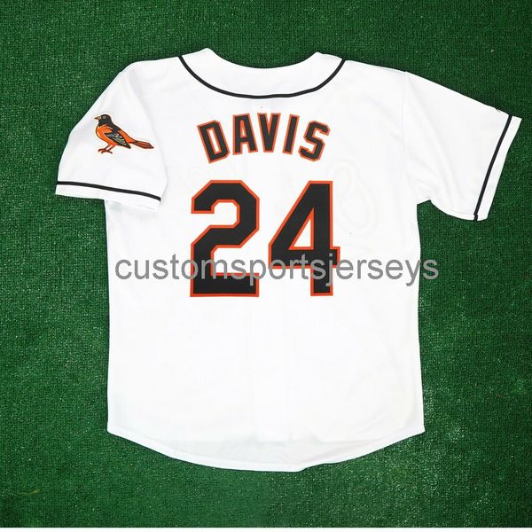 

men women youth embroidery eric davis 1997 home white jersey w/ team patch all sizes, Black