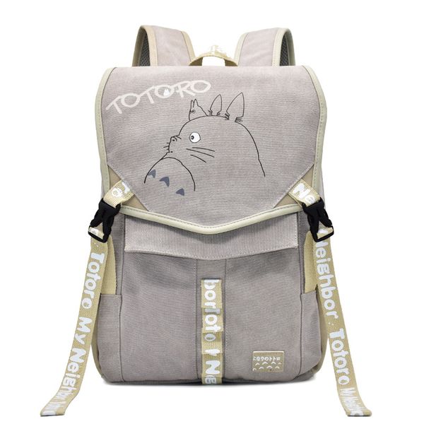 

my neighbor totoro pattern student print backpack comfortable large capacity novel fun school trip play