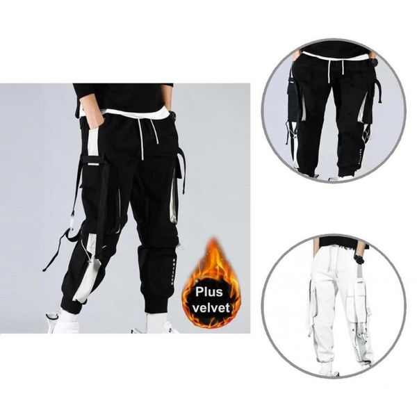 

men's pants men trousers terrific ankle banded harem cool winter, Black