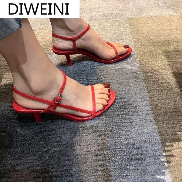 

dress shoes summer women sandals fashion elegant female buckle open toe stiletto comfortable walking high heels, Black