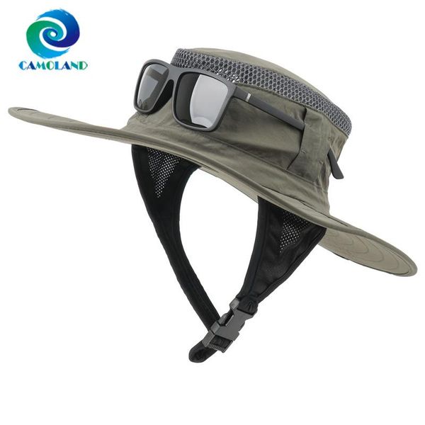 

wide brim hats summer waterproof russian ushanka with goggles cap women washed uv protection sun men foldable hiking fishing bucket hat, Blue;gray