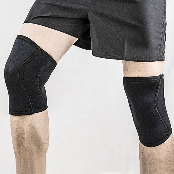

elbow & knee pads 7mm neoprene thickened protective breathable quick-drying outdoor sports squatting universal support brace sleeve, Black;gray