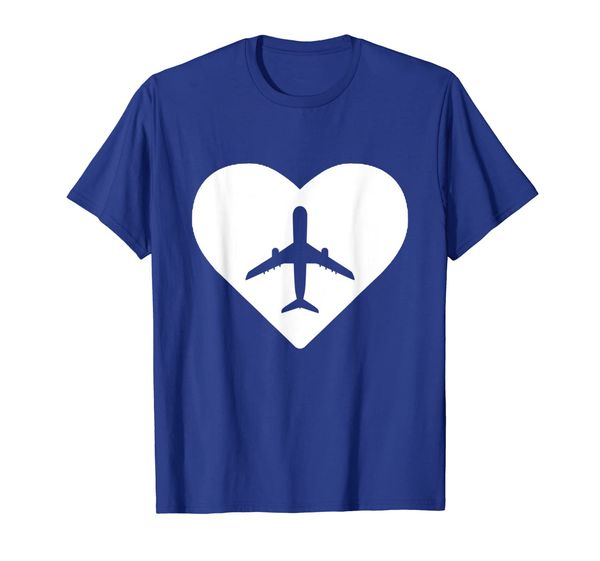 

airplane pilot aviation flight attendance heart silhouette t-shirt, White;black
