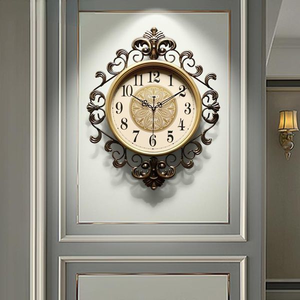 

wall clocks big retro metal clock silent modern desigh quartz watch for living room bedroom home 22920369