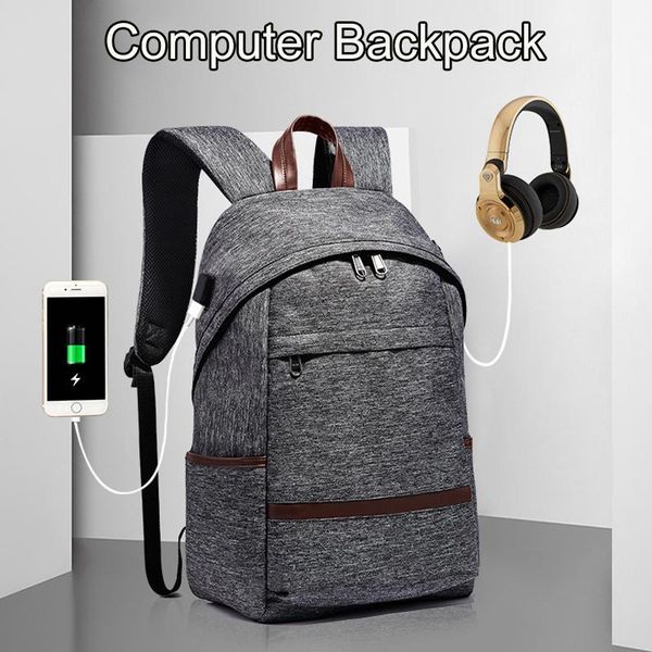 

backpack men's korean outdoor travel schoolbag fashion anti theft computer usb large capacity bag