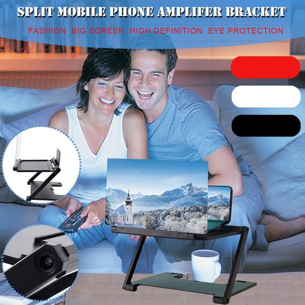 

mobile phone 3d screen video magnifying folding enlarged smartphone movie amplifying projector stand bracket cell mounts & holders