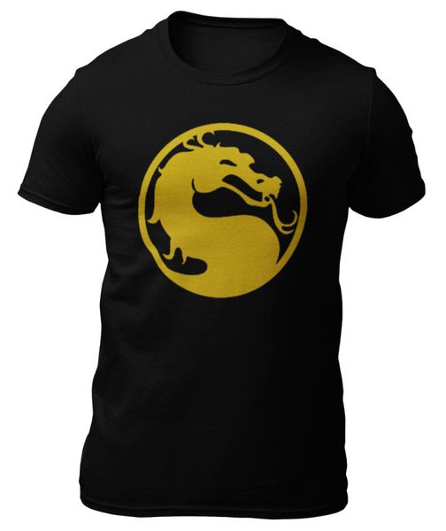

t-shirt-mortal kombat-mk logo-t-shirt -, White;black