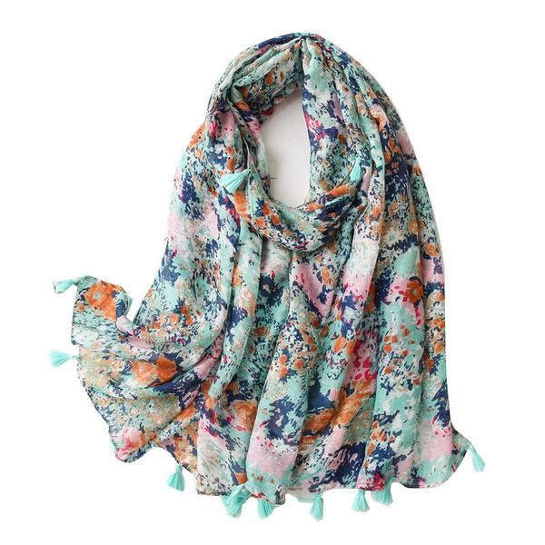 

scarves 2021 fashion tassel viscose shawl scarf neckerchief autumn winter foulards muslim hijab sjaal stole bufandas wrap pashmina, Blue;gray