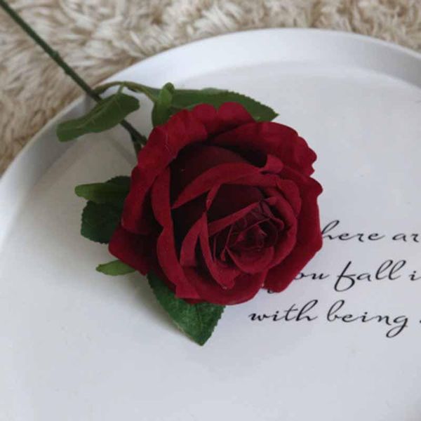 

decorative flowers & wreaths 1 pcs artificial rose simulation silk bouquet home party wedding decoration
