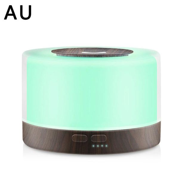 

air aroma ultrasonic humidifier wood grain with color led lights electric essential oil diffuser car freshener