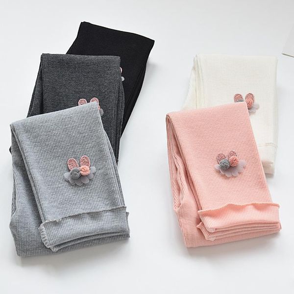 

trousers girls' leggings, cotton, spring and summer, korean version of solid color pants, baby girls, stretch slim pants, Blue