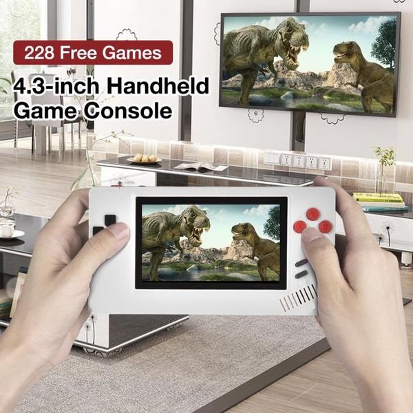 

4.3inch handheld game console built-in 228 games controller consolas de videojuegos gameing mahcine support connecting to tv portable player