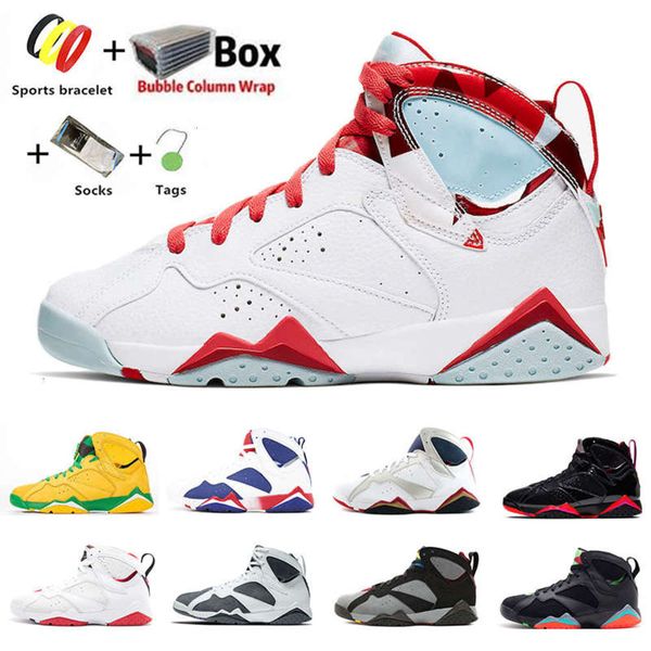 

z mist jumpman 7s mens basketball shoes ray allen patent leather oregon ducks hare bordeaux  barcelona nights men trainers, Black