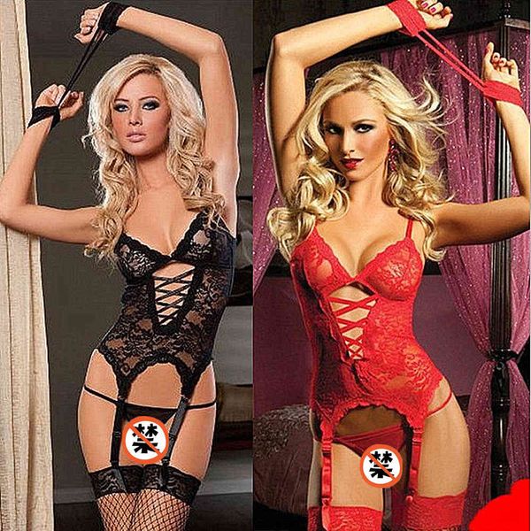 

garters fashion under night fun underwear customized perspective three point suit with, Black;white