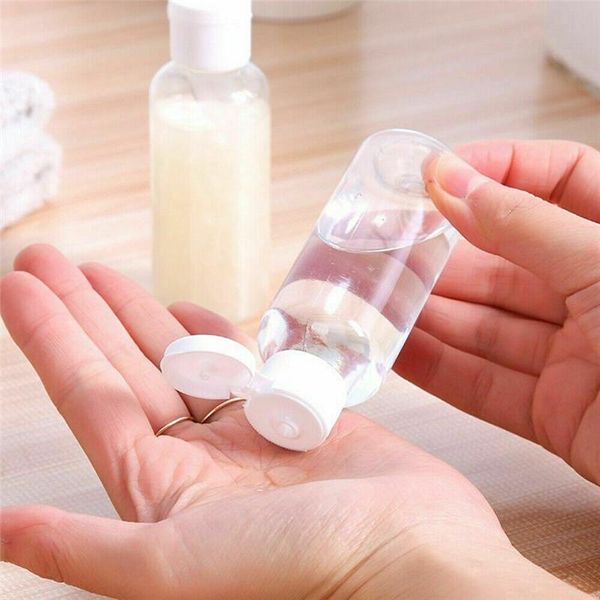 

storage bottles & jars 100ml portable clear plastic empty bottle shower lotion liquid sample refillable travel sub-bottles cosmetic containe