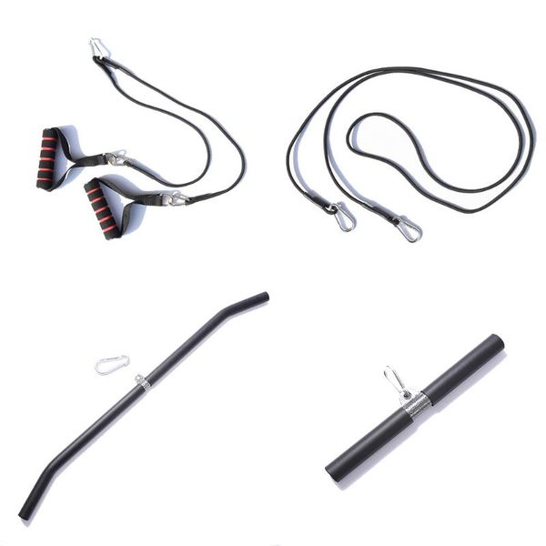 

accessories fitness pulley cable machine attachments arm biceps triceps back blaster handle lat pulldown grips pull rope workout bar