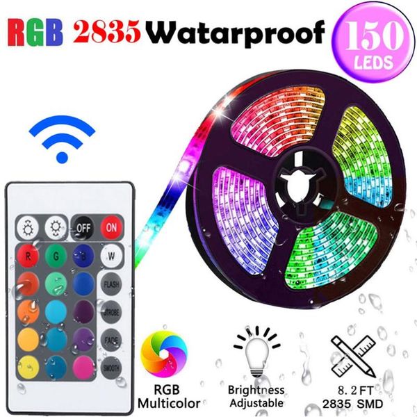 

strips waterproof ip60 led tape wifi rgb strip light smd 2835 dc12v flexible tape+wifi controller+driver striscia 30sep16