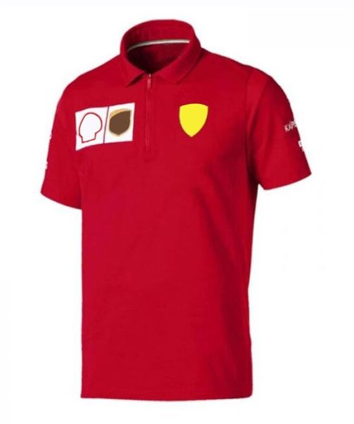 

f1 formula one racing suit short-sleeved t-shirt summer new team lapel polo shirt with the same customization