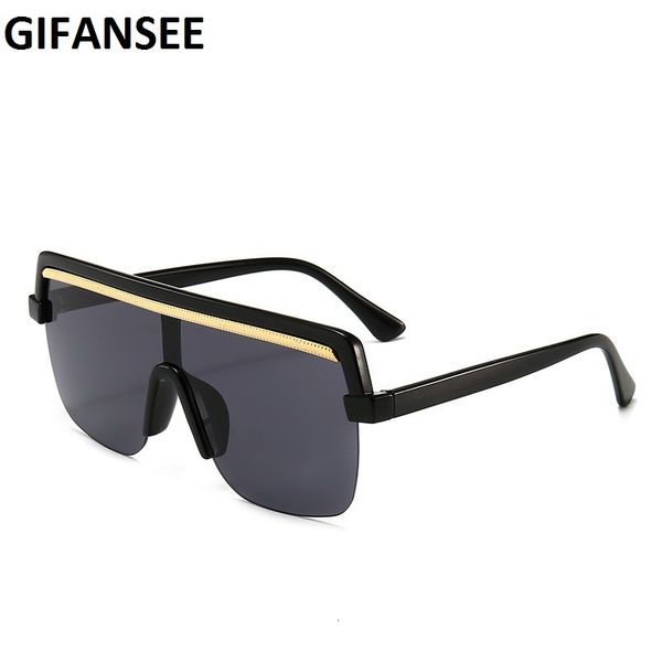 

mens sunglasses rimless sunglasses square women men oversize 2021 retro brand design flat rectangle eyewear uv400 big shades oculos female, White;black