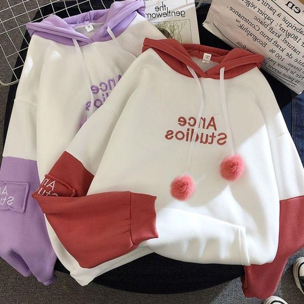 

women's hoodies & sweatshirts autumn women fashion hooded and female casual long sleeve letter embroidery sportwear loose tracksuit swe, Black