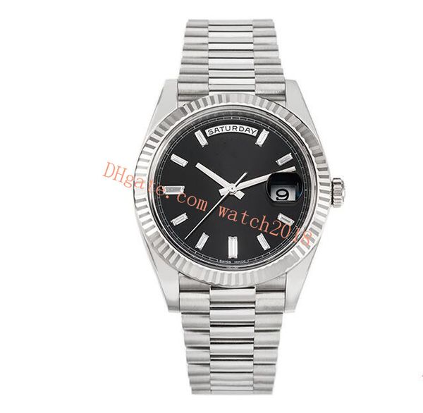 

luxury mens watches bp 218235 228238 228239 40mm diamond sapphire mirror mechanical watch 316l steel wristwatches, Slivery;brown