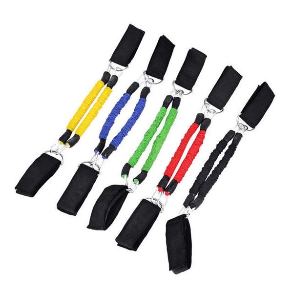 

2pcs/set sport in house elastic band for leg training tension with bouncing foot puller ankle exercise taekwondo gym equipment resistance ba
