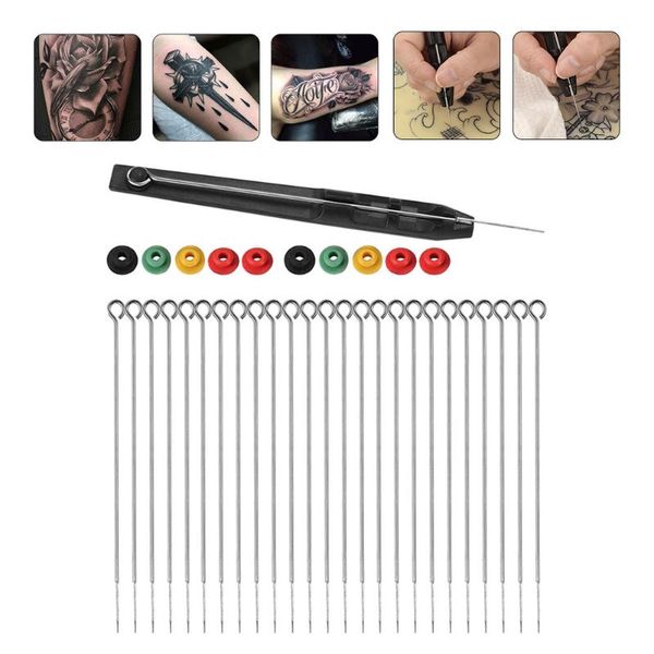 

tattoo needles set stainless steel professional tip kit for machine 1 3 5 7 9rl permanent makeup supplies