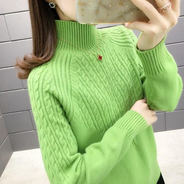 

women's sweaters 12650 (room 5, row 7, 4) high-collar sweater, flax striped knitted sweater 39, White;black