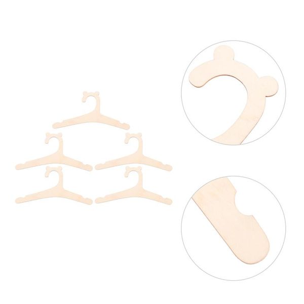 

hangers & racks 5pcs toddler wood clothes infant laundry little bear