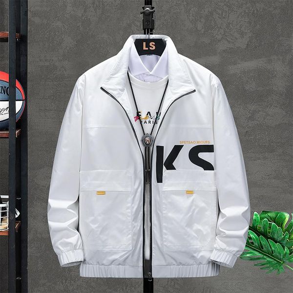 

men's jackets plus size 8xl-m 2021 jacket for men style solid color fashion slim-fitting bomber men's product coat baseball, Black;brown