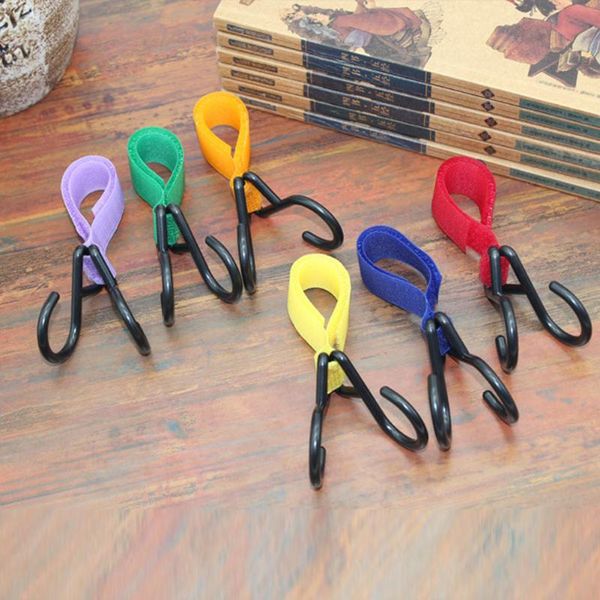

stroller parts & accessories baby pram pushchair car hanger hanging double hooks multi purpose random color bm88