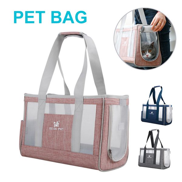 

Breathabe Pet Dog Cat Singe Shouder Bags ight Portabe Four Sides AIRY Dog Handbag Durabe Trave Puppy Bag Pet pies