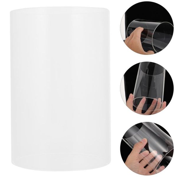 

candle holders 1pc glass shade simple transparent aroma cup decorative cover