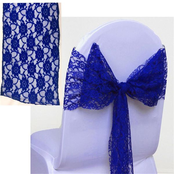 

with factory price 100pcs lace chair sashes & sash for wedding cover marious