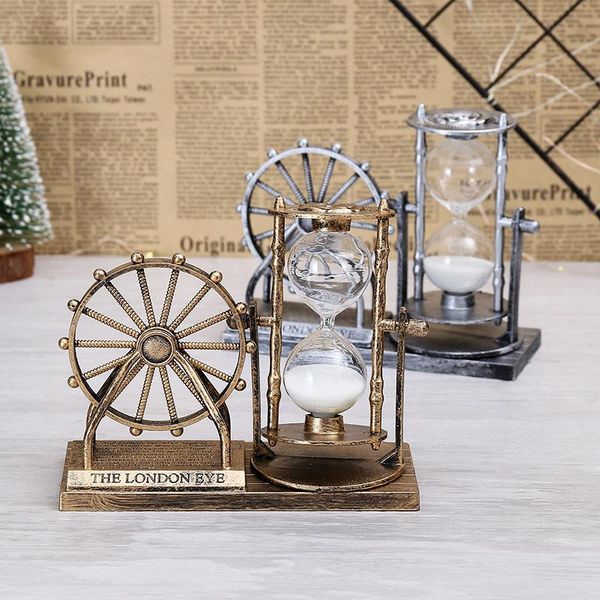 

retro ferris wheel sand hourglass ornaments home decor europe models gifts furnishing articles decorative objects & figurines