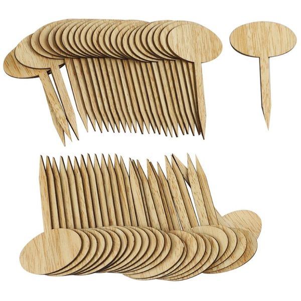 Altre forniture da giardino Etichette per vivai 50 pezzi Etichette per piante in legno Marcatori per semi di verdure Segno impermeabile Pali Attrezzi da giardinaggio Accessori per la casa