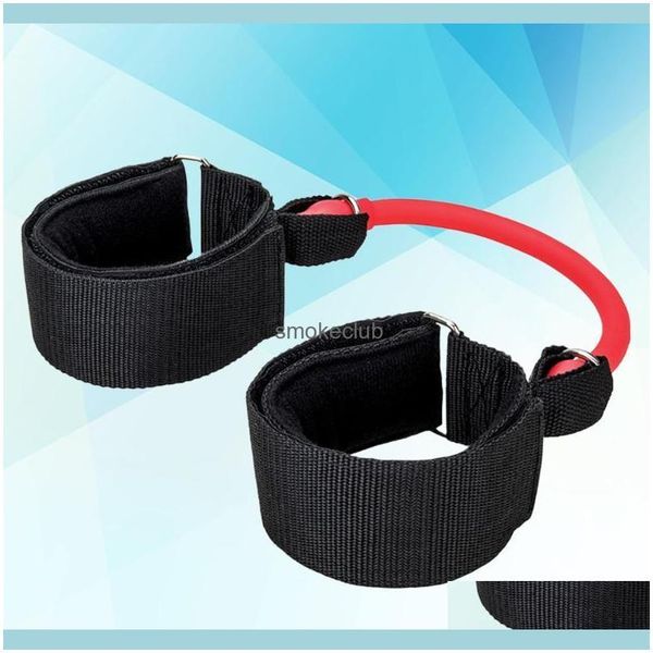 

equipments fitness supplies sports & outdoors resistance bands leg strength exercise rally pler heavy duty tube with padded ankle cuffs for