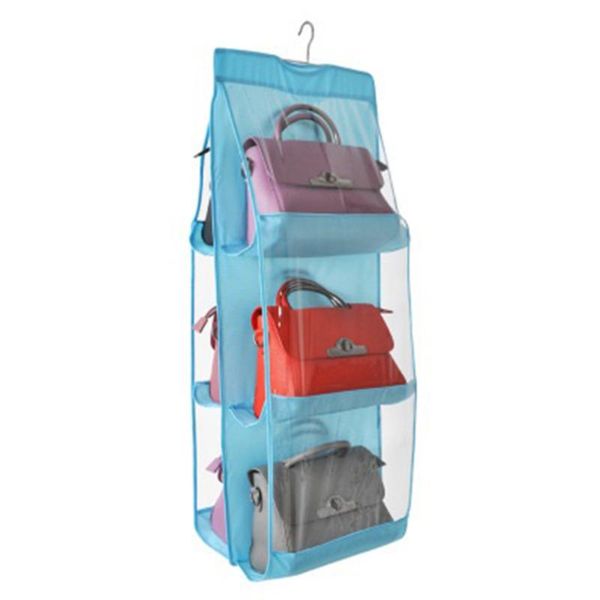 

storage bags bag hanging wardrobe multiple layers oxford cloth color random