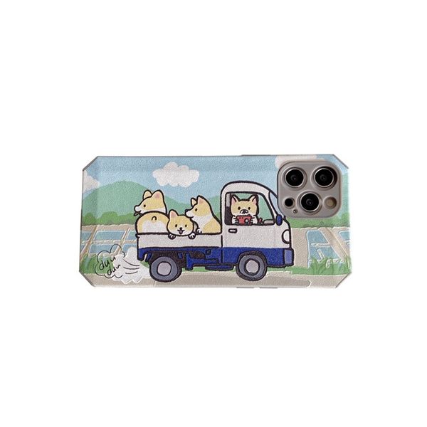 Diversão e bonito dos desenhos animados shiba inu cartoon padrão huawei case celular para mate30 moda 11pro / 12mini capa protetora do telefone móvel para ip 8plus / xr