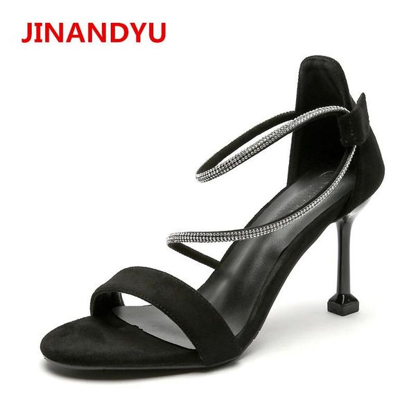 

dress shoes big size women stiletto heels womens summer sandalias femininas party pump high peep toes crystal pumps, Black