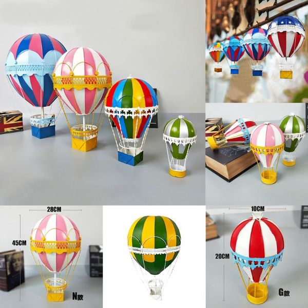 

decorative objects & figurines aqumotic iron air balloon retro model europe hanging charm art decorations colorful turkey balloons