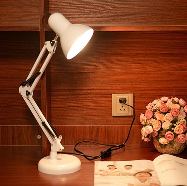 

table lamps long swing arm adjustable classic desk e27 led with switch light for office reading night bedside home